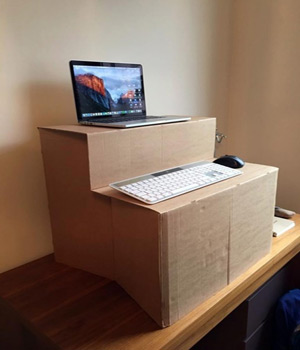 DIY Sit & Stand Desks - The Box DIY Sit & Stand Desks - The Box