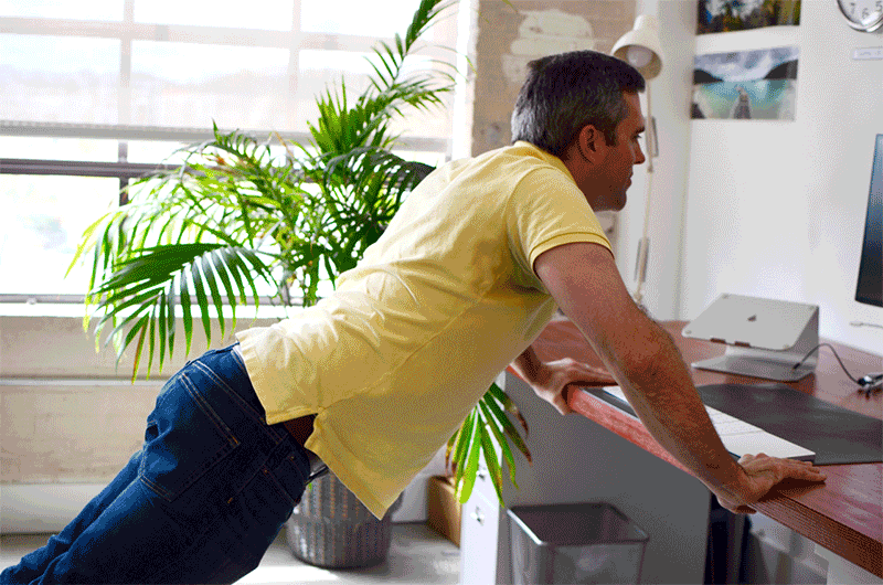Office Sitting Exercises to Combat Sitting Disease - Desk Pushups Office Sitting Exercises to Combat Sitting Disease - Desk Pushups