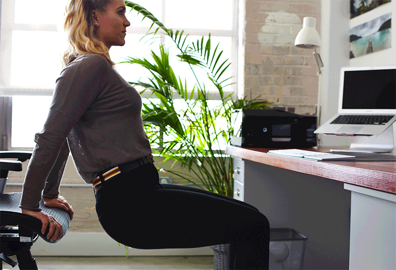 Office Sitting Exercises to Combat Sitting Disease - Triceps Dip Office Sitting Exercises to Combat Sitting Disease - Triceps Dip