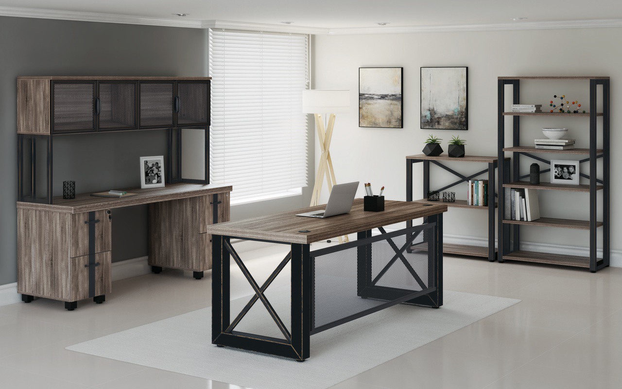 rustic office furniture