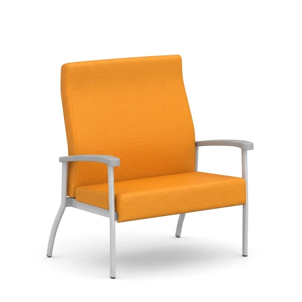 Armchair left link orange