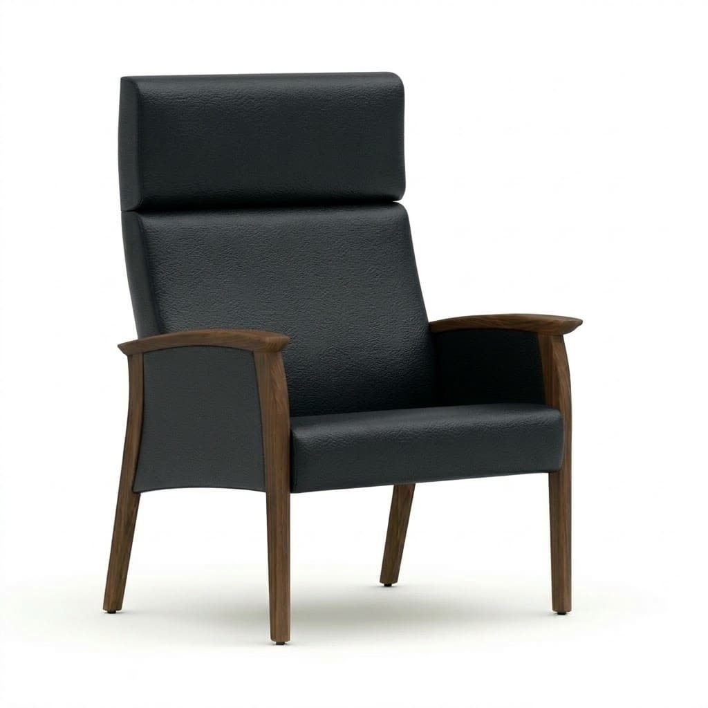 Bariatric chair close arm black