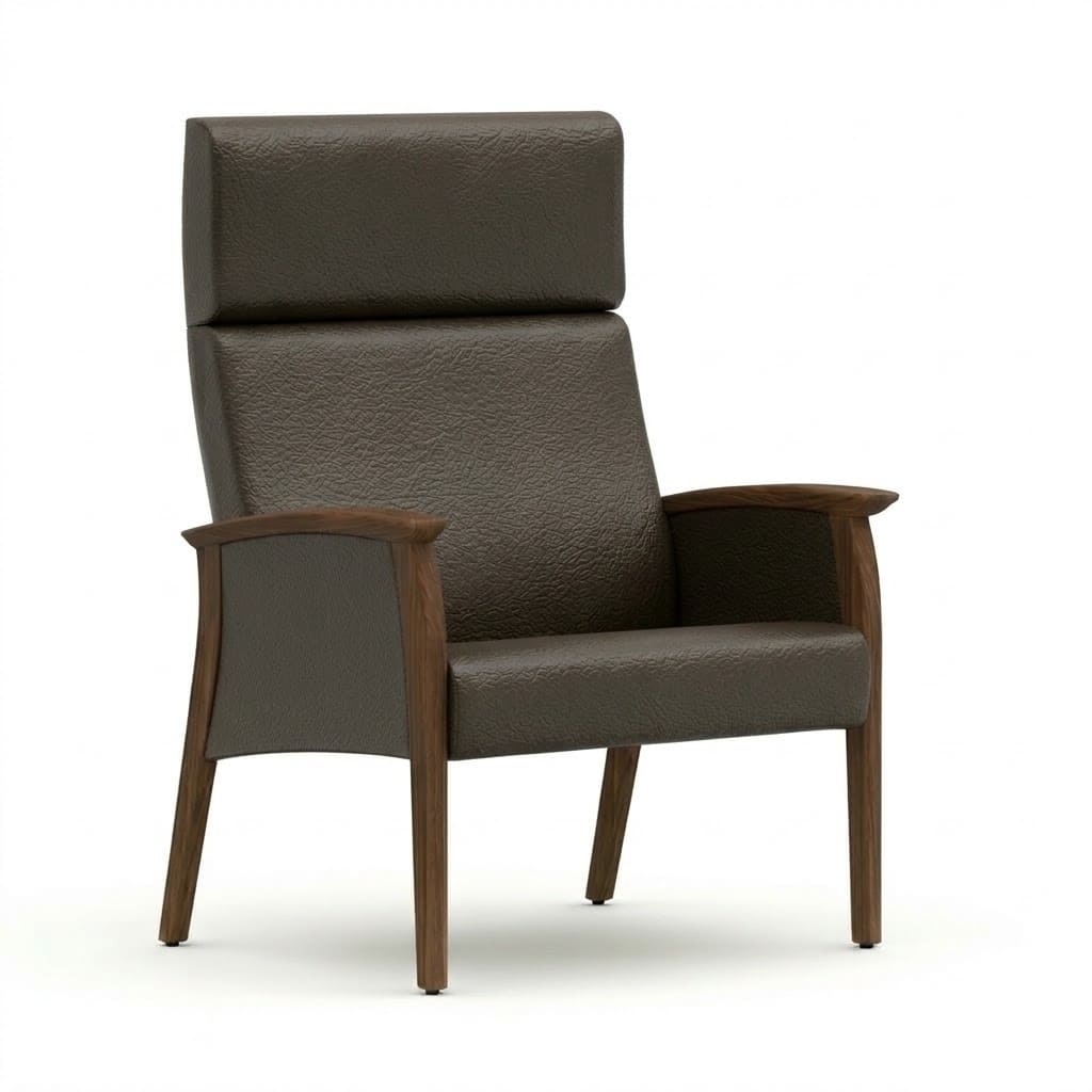 Bariatric chair close arm espresso