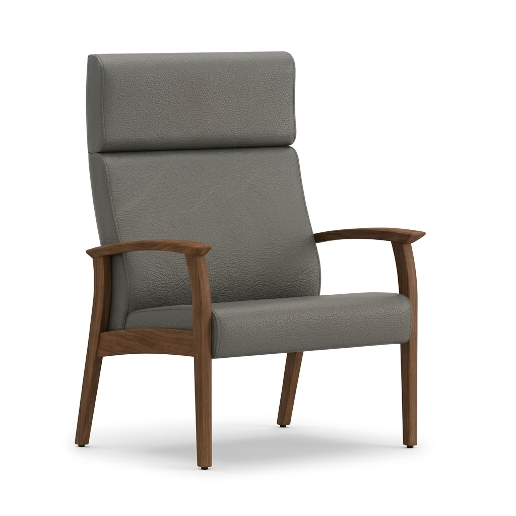 Bariatric chair open arm grey 1