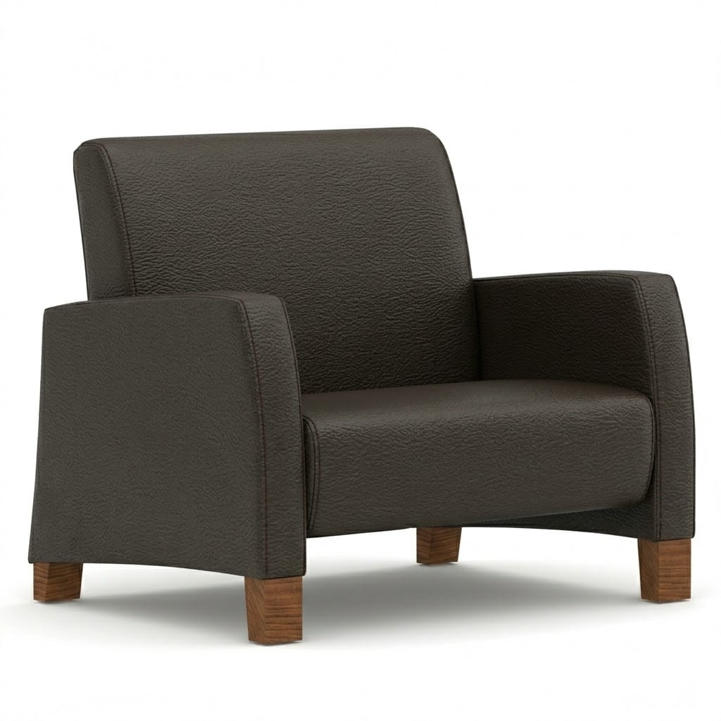 Bariatric lounge chair high espresso