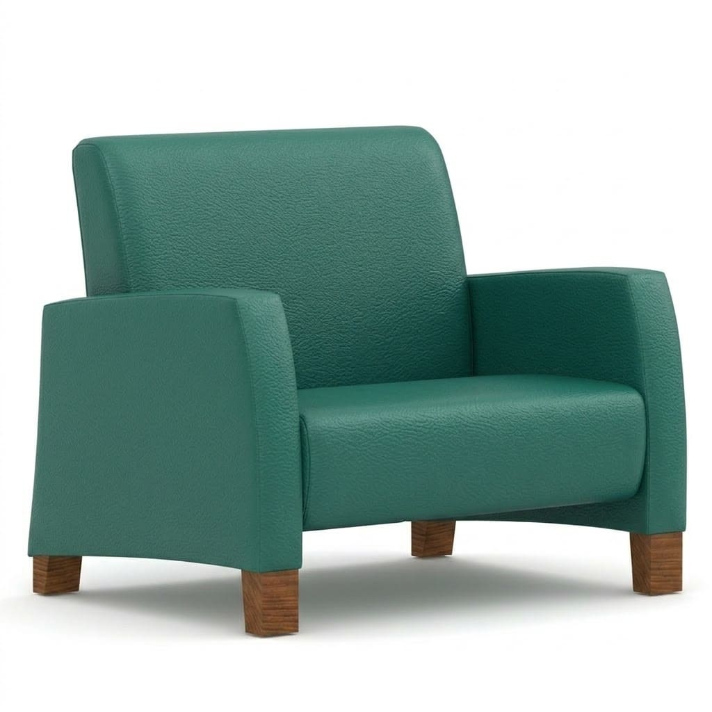 Bariatric lounge chair high green