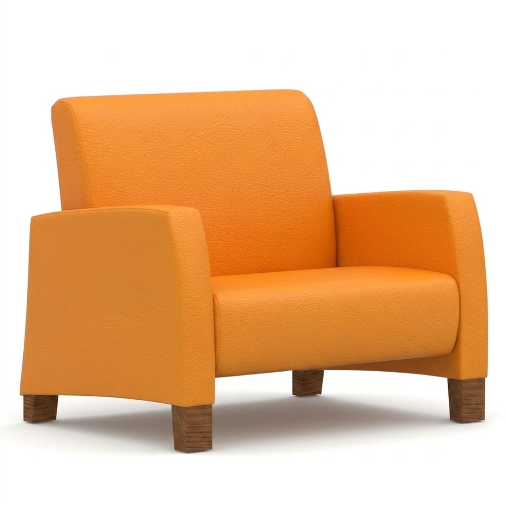 Bariatric lounge chair high orange
