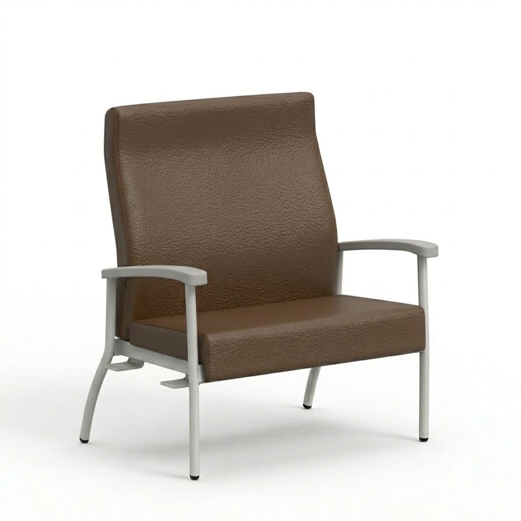 Bariatric medical high back chocolate 1