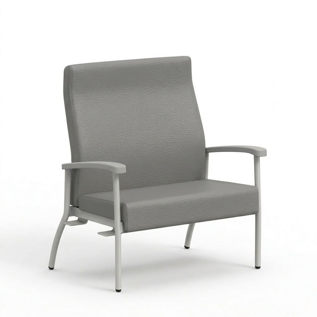 Bariatric medical high back cool grey 1