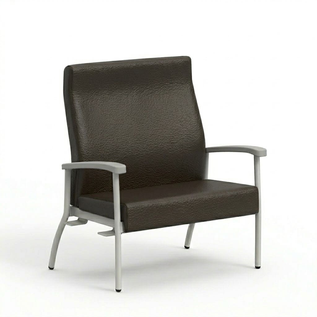 Bariatric medical high back espresso 1