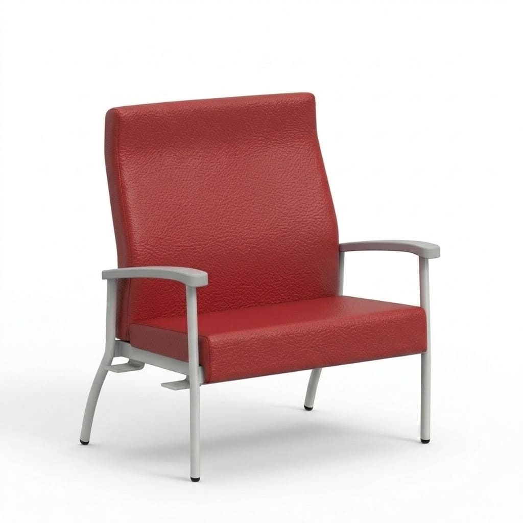 Bariatric medical high back red barn 1