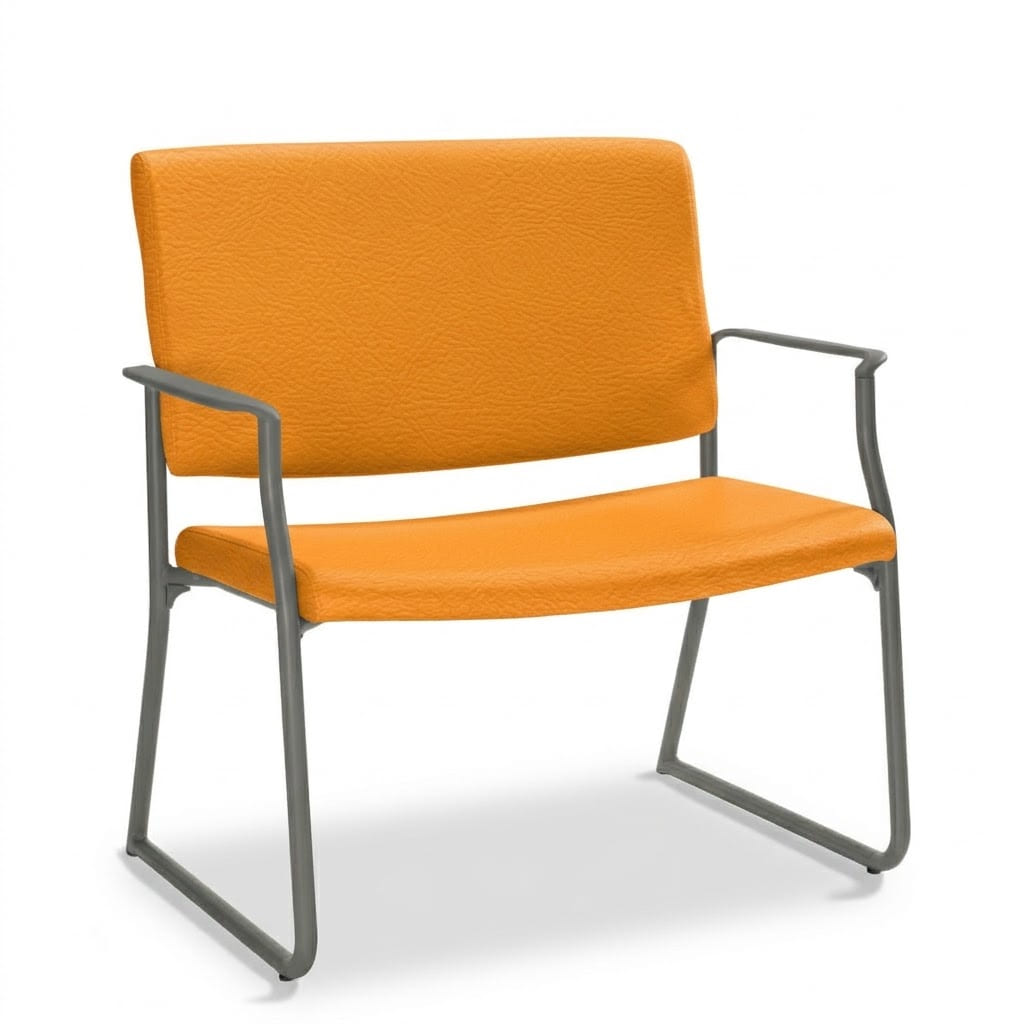 Bariatric sled base legs orange