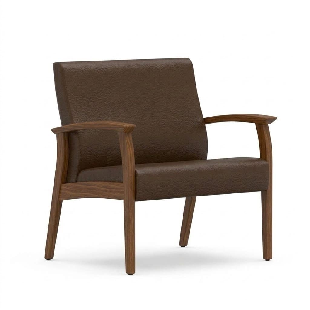 Big bariatric chair chocolate 1