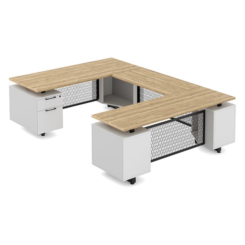 Desk U Shape aspen top