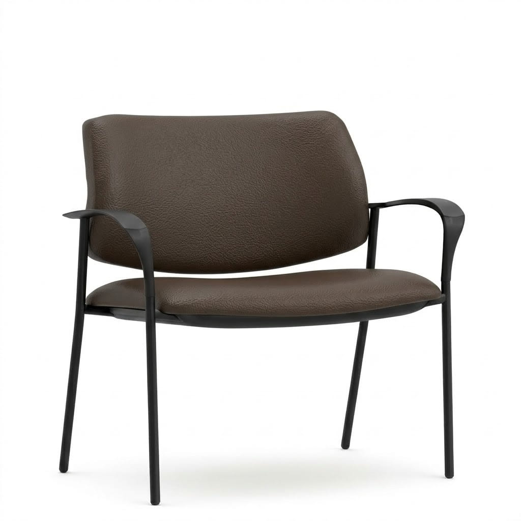 Reception chairs standard legs espresso