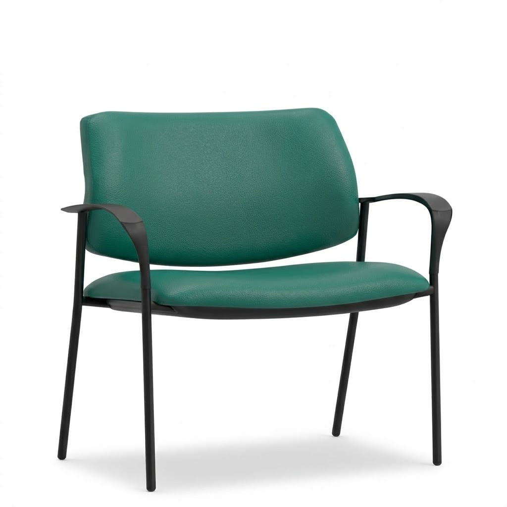 Reception chairs standard legs green