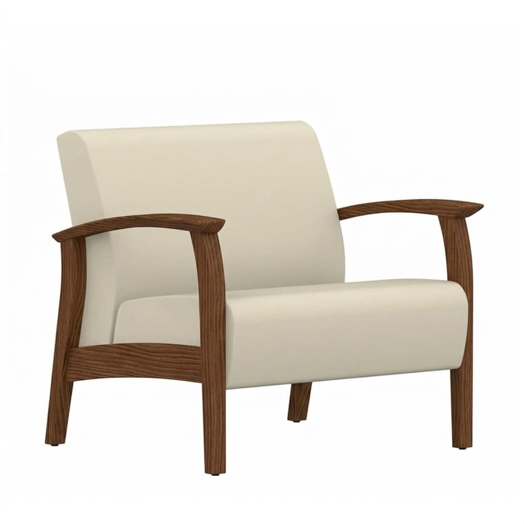 Bariatric armchair open arms 4