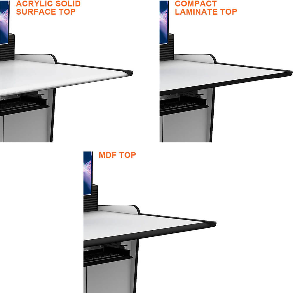 Control console x worksurface finishes Control console x worksurface finishes