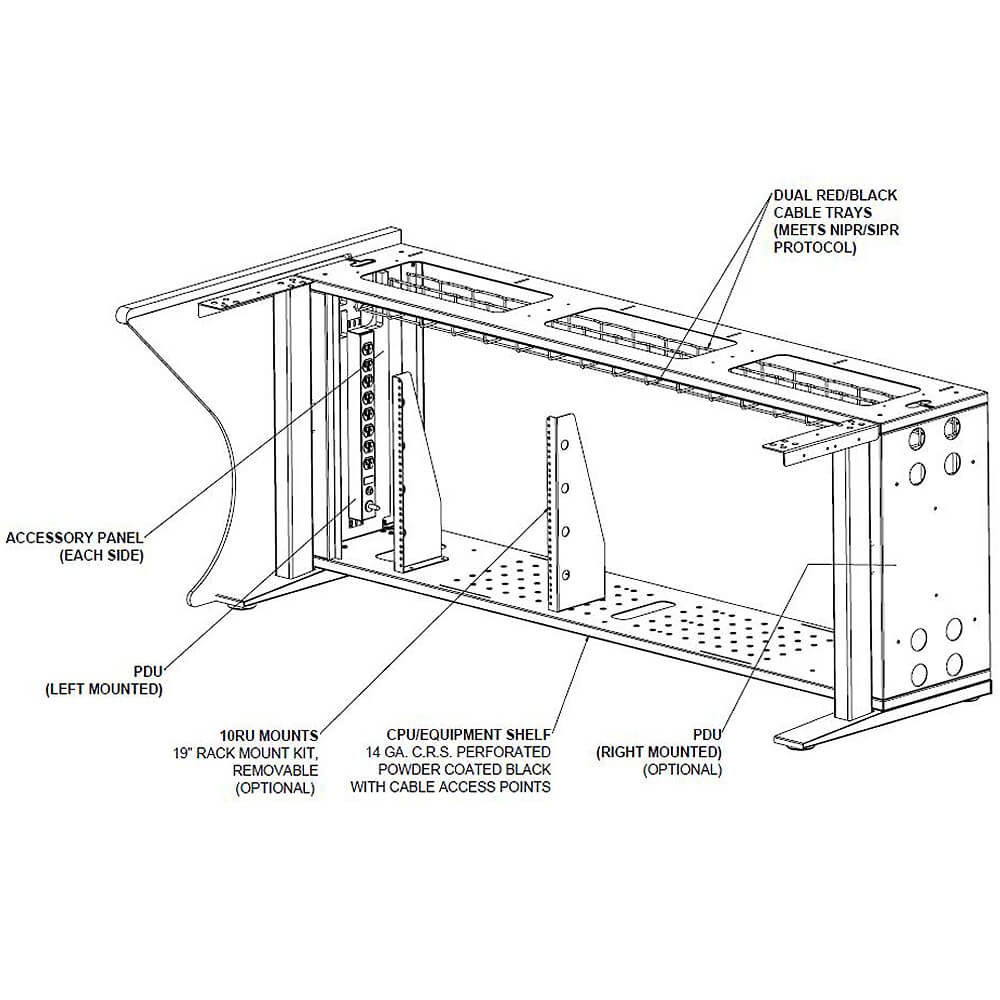 Control console furniture static details 02