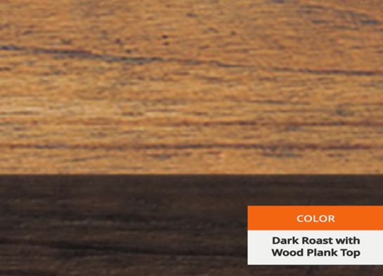 Dark roast with wood plank top finishing 1