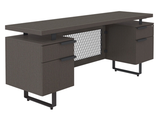 Home office ideas home offices storage ideas industrial credenza angle 1