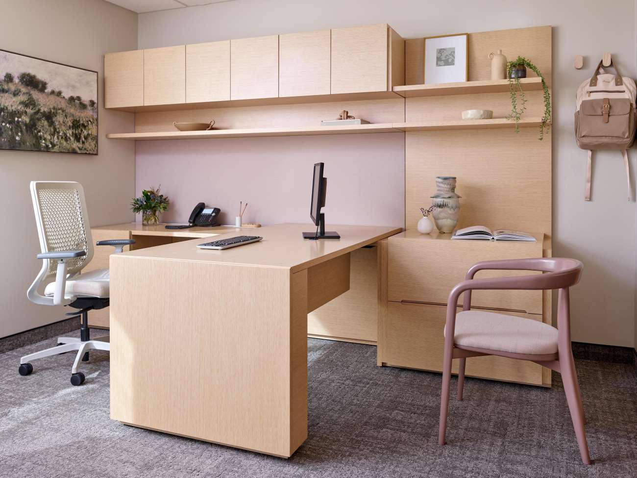 Individual office furniture space view 1