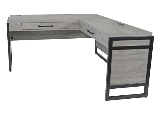 L shaped desk small l shaped desk modern l shaped desk angle view cement