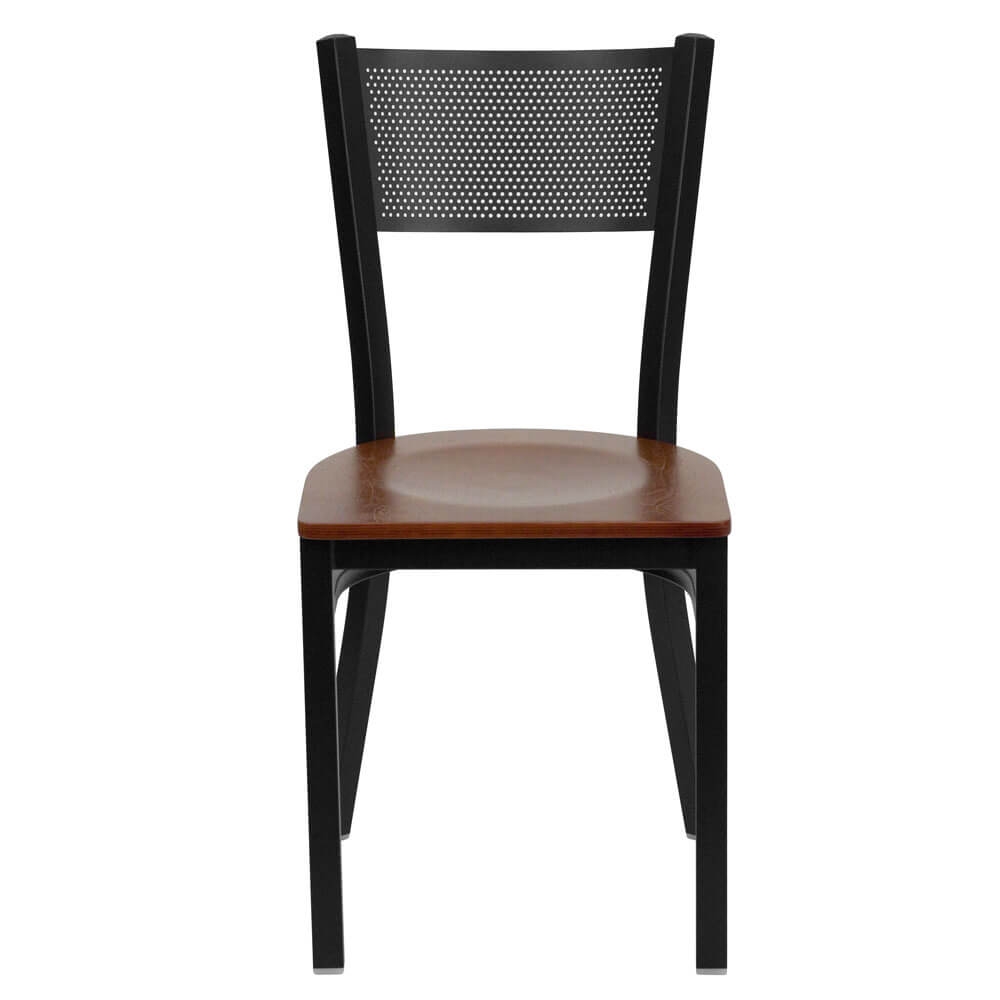 Metal chairs front view Metal chairs front view