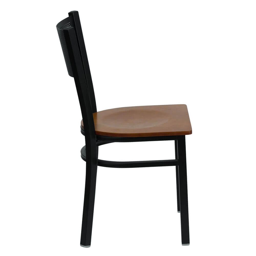 Metal chairs side view Metal chairs side view