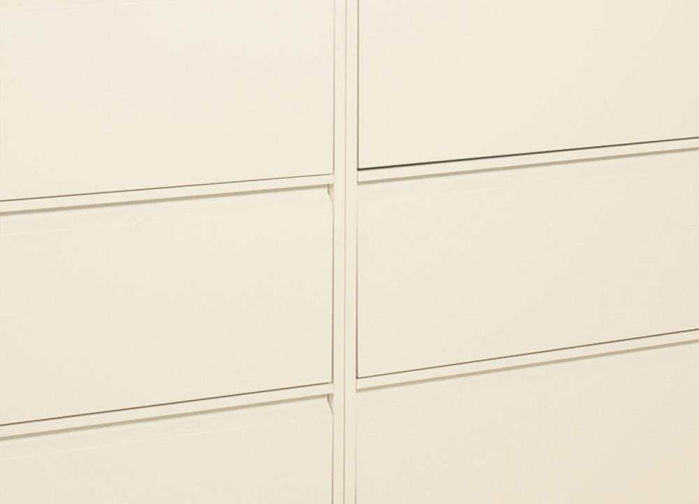 Modern filing cabinet horizontally aligned Modern filing cabinet horizontally aligned