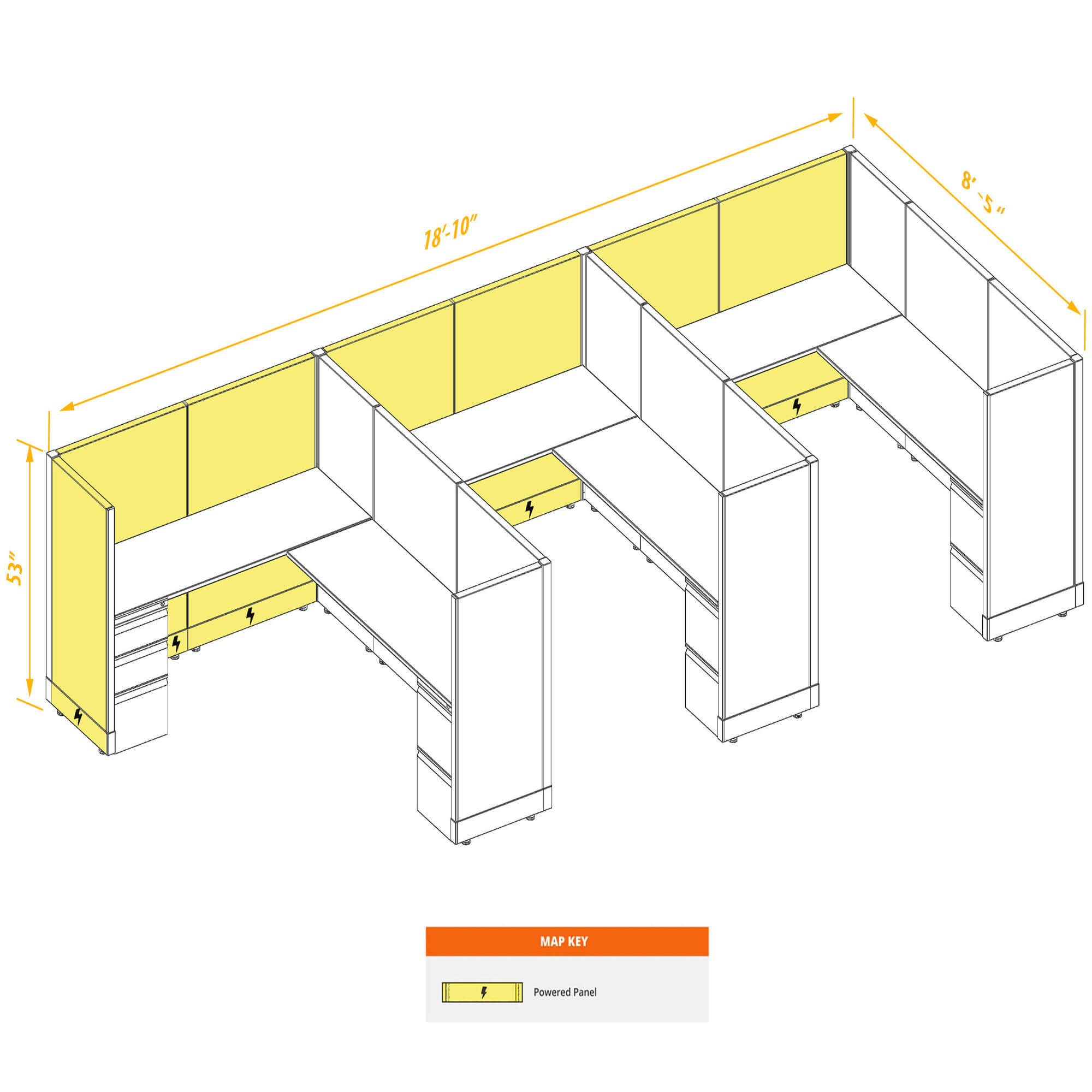 Modular furniture CUB 3 53 P 68 PSO Modular furniture CUB 3 53 P 68 PSO