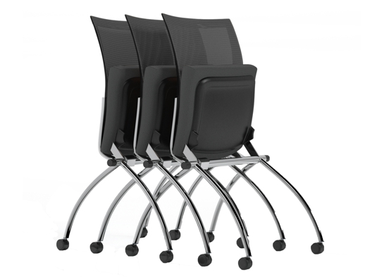 Office furniture chairs guest chairs traing chair flip view