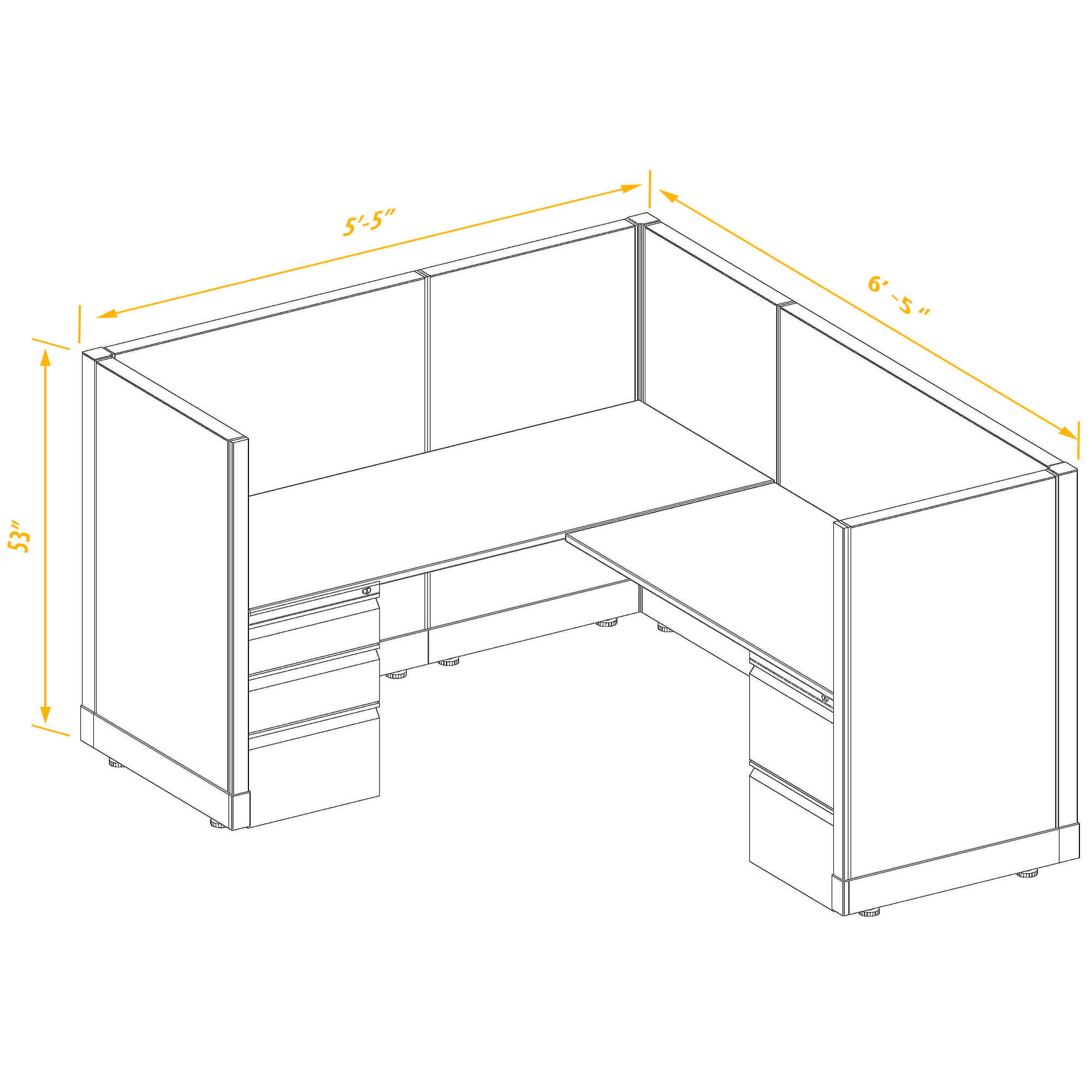 Office workstations CUB 1 53 56 PSO 1