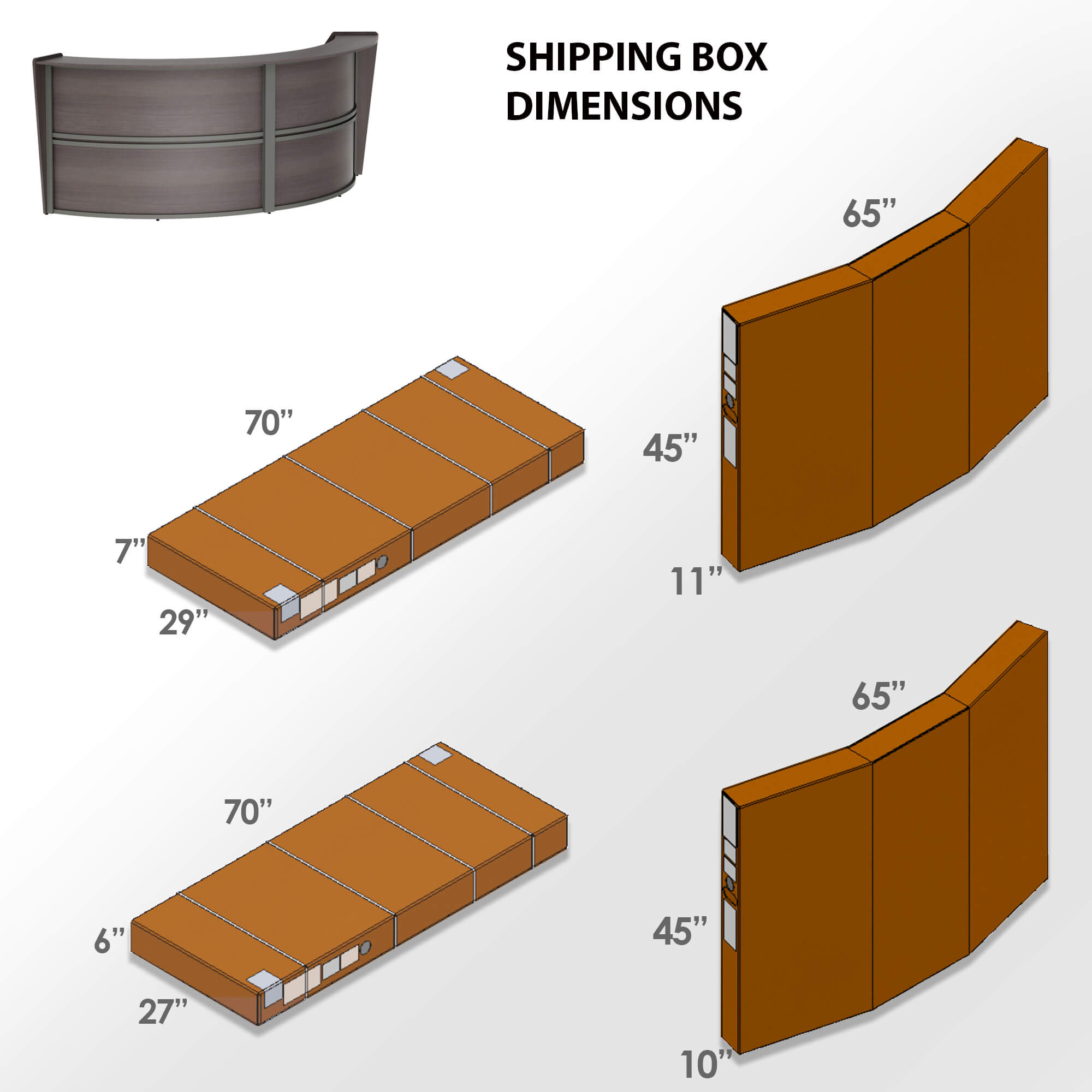 Li1 elegant modern reception desk box dimensions Li1 elegant modern reception desk box dimensions