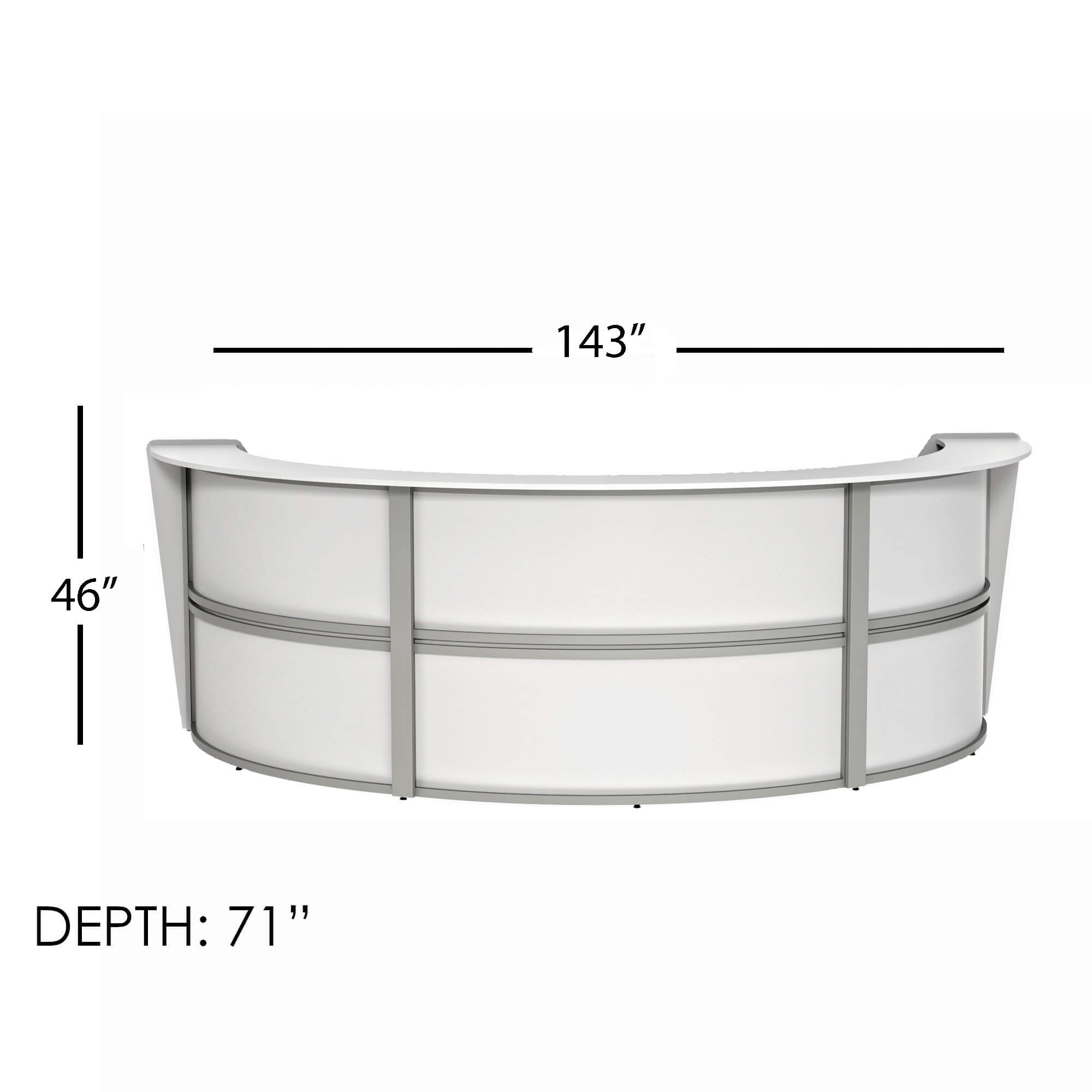 Li1 elegant semi circular reception desk dimensions 1 Li1 elegant semi circular reception desk dimensions 1