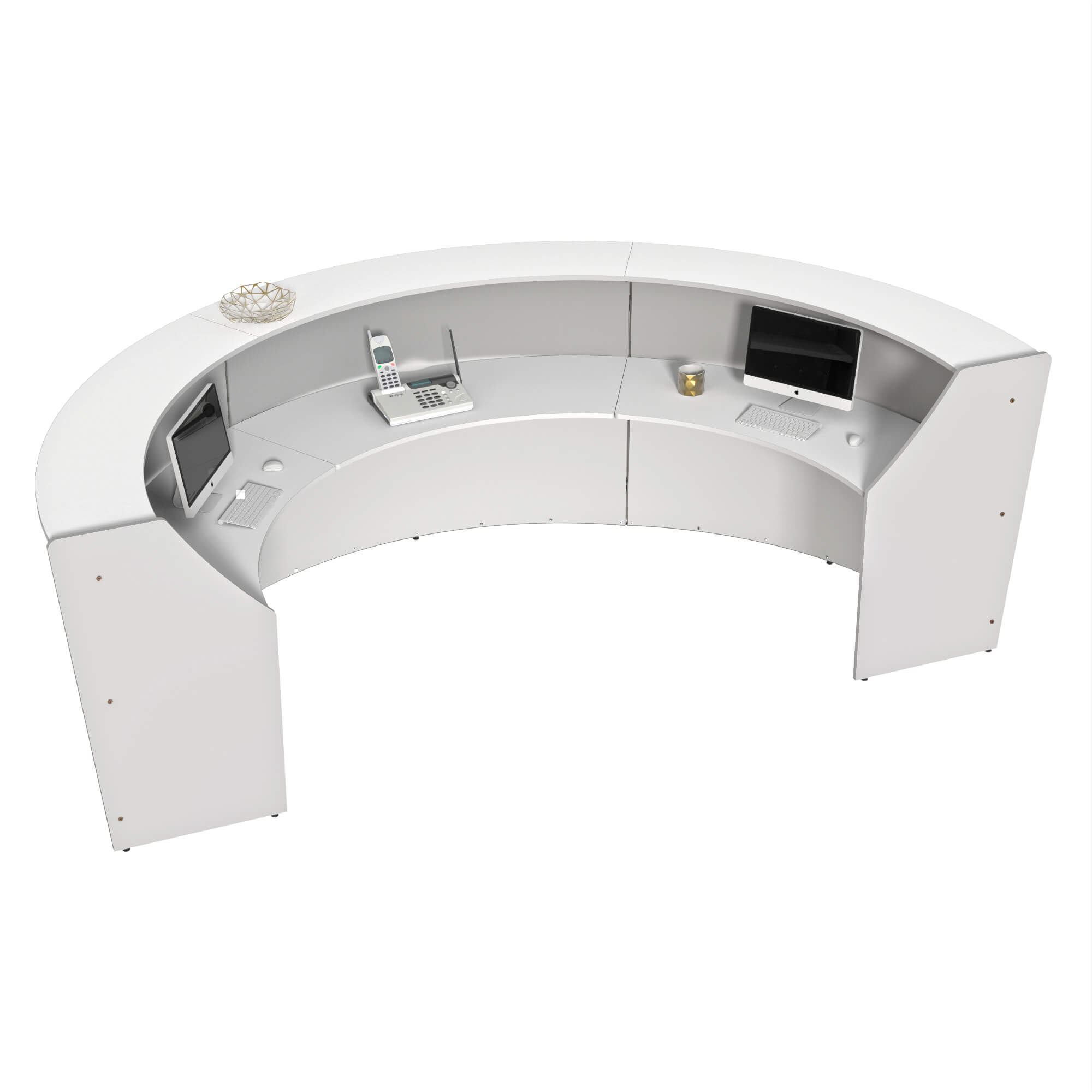 Li1 elegant semi circular reception desk inside Li1 elegant semi circular reception desk inside
