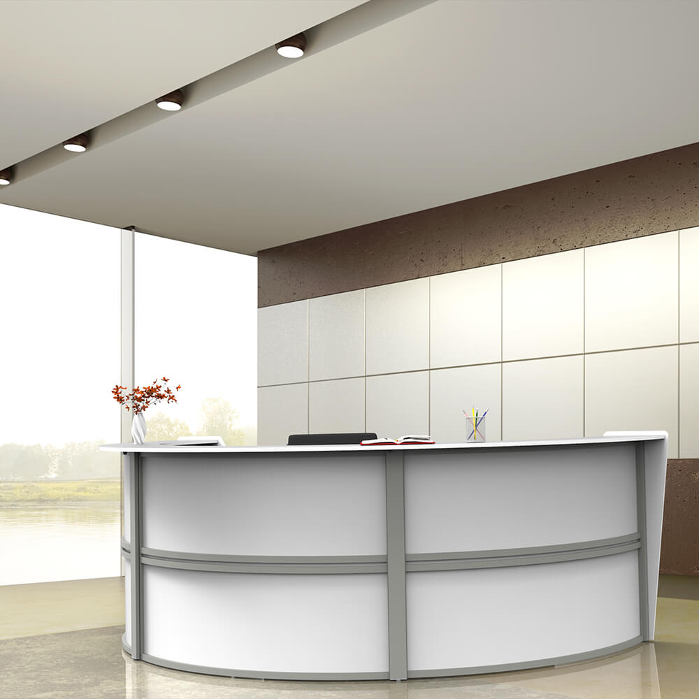 Office reception desk elegant semi circular reception desk Office reception desk elegant semi circular reception desk