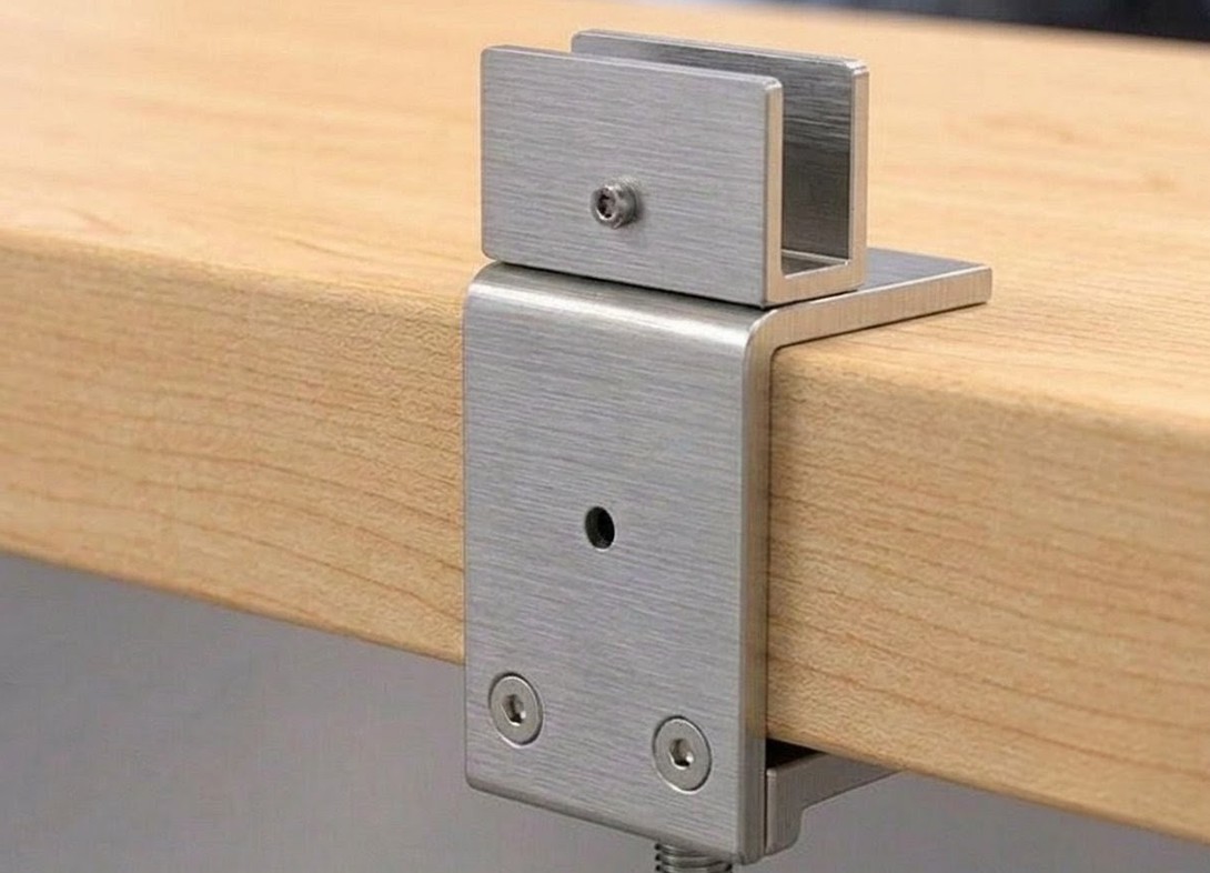 U channel brackets for desk mounted screen PA18H